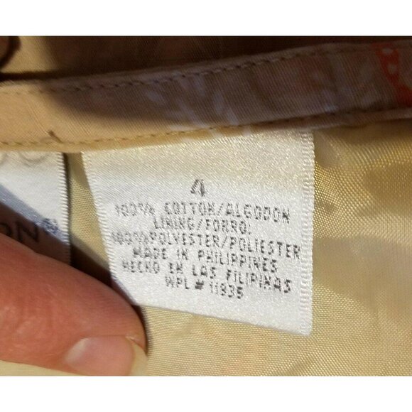 Worthington Skirt Size 4 Tan Cream Orange Tiered Floral Flare Ruffle - Picture 4 of 6